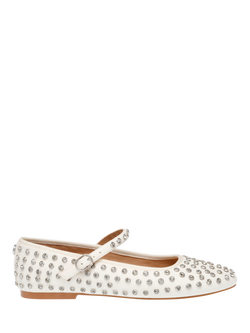 Steve Madden Vinetta Embellished Flats, Off White
