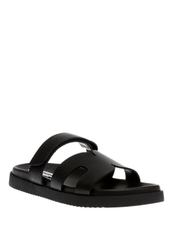 Steve Madden Missile Leather Flats - view 2, Black