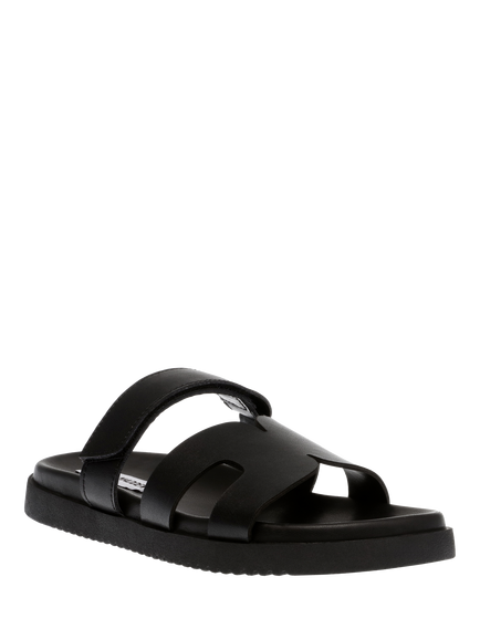 Steve Madden Missile Leather Flats - view 2, Black