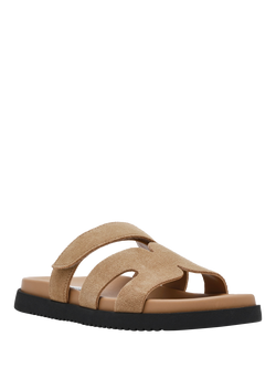 Steve Madden Missile Suede Flats - view 2, Taupe