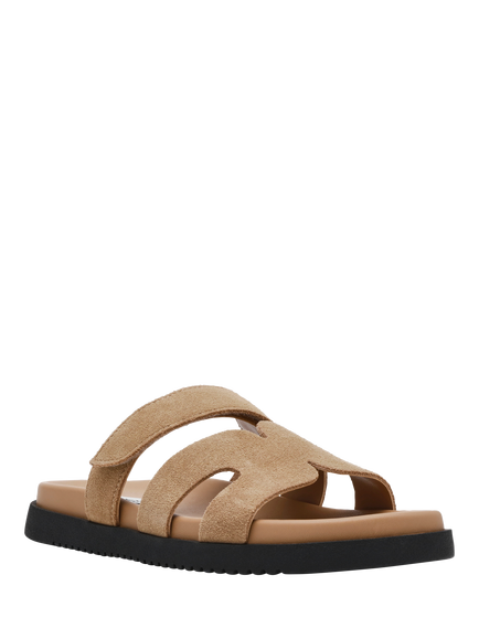 Steve Madden Missile Suede Flats - view 2, Taupe