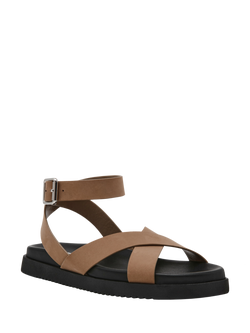 Steve Madden My Bestie Leather Sandals - view 2, Taupe