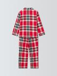John Lewis Kids' Family Check Pyjamas, Red