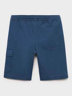 Mango Kids' Uri Cargo Shorts, Blue - view 2, Blue