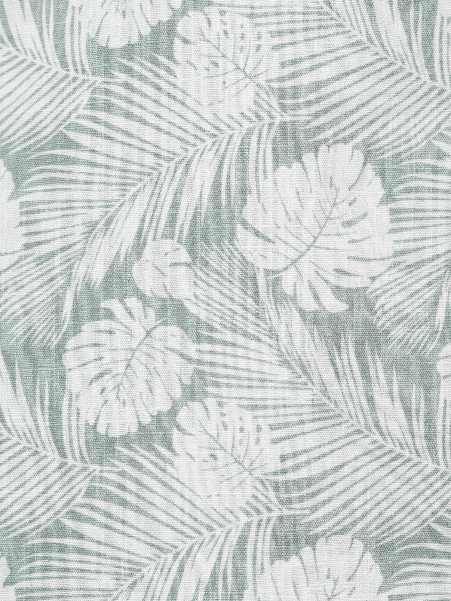 Product image 3 of 4, which shows Mango Kids' Bali Cotton Short Sleeve Shirt, Green, 13-14 years