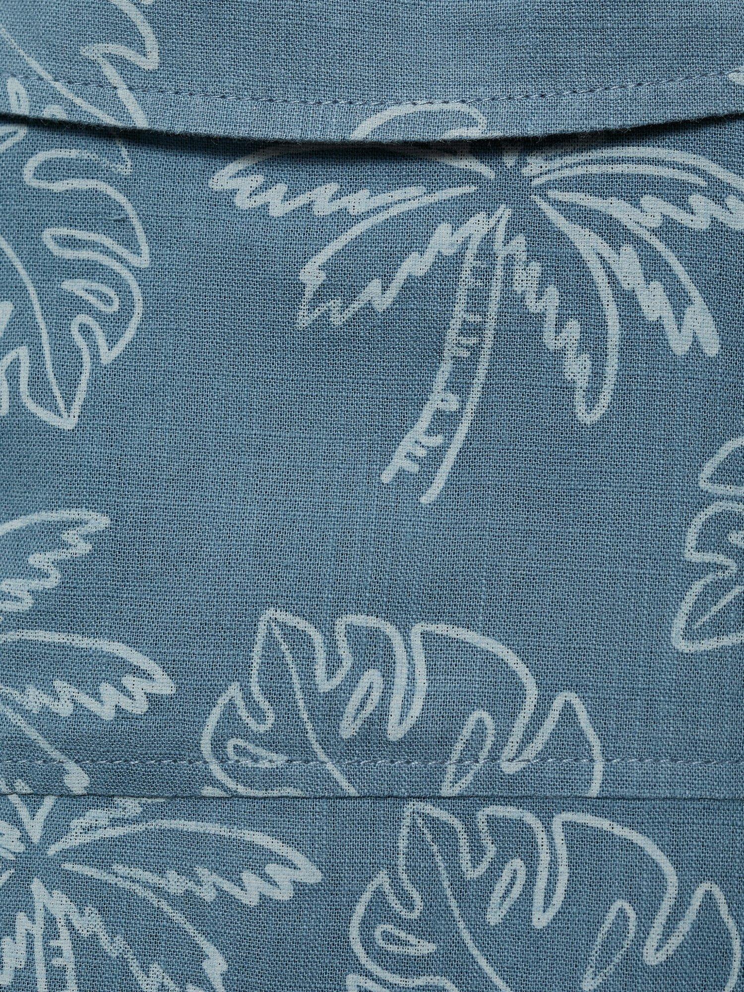 Product image 3 of 4, which shows Mango Kids' Fiji Short Sleeve Shirt, Medium Blue, 13-14 years