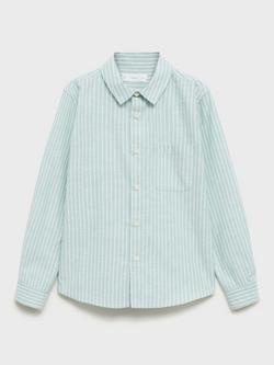 Mango Kids' Formac Shirt, Green, Green