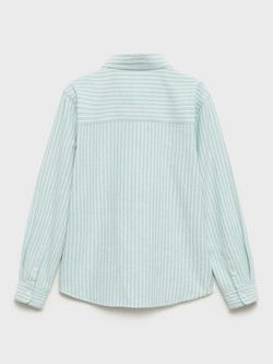 Mango Kids' Formac Shirt, Green - view 2, Green