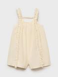 Mango Kids' Nala Ruffle Playsuit, Yellow