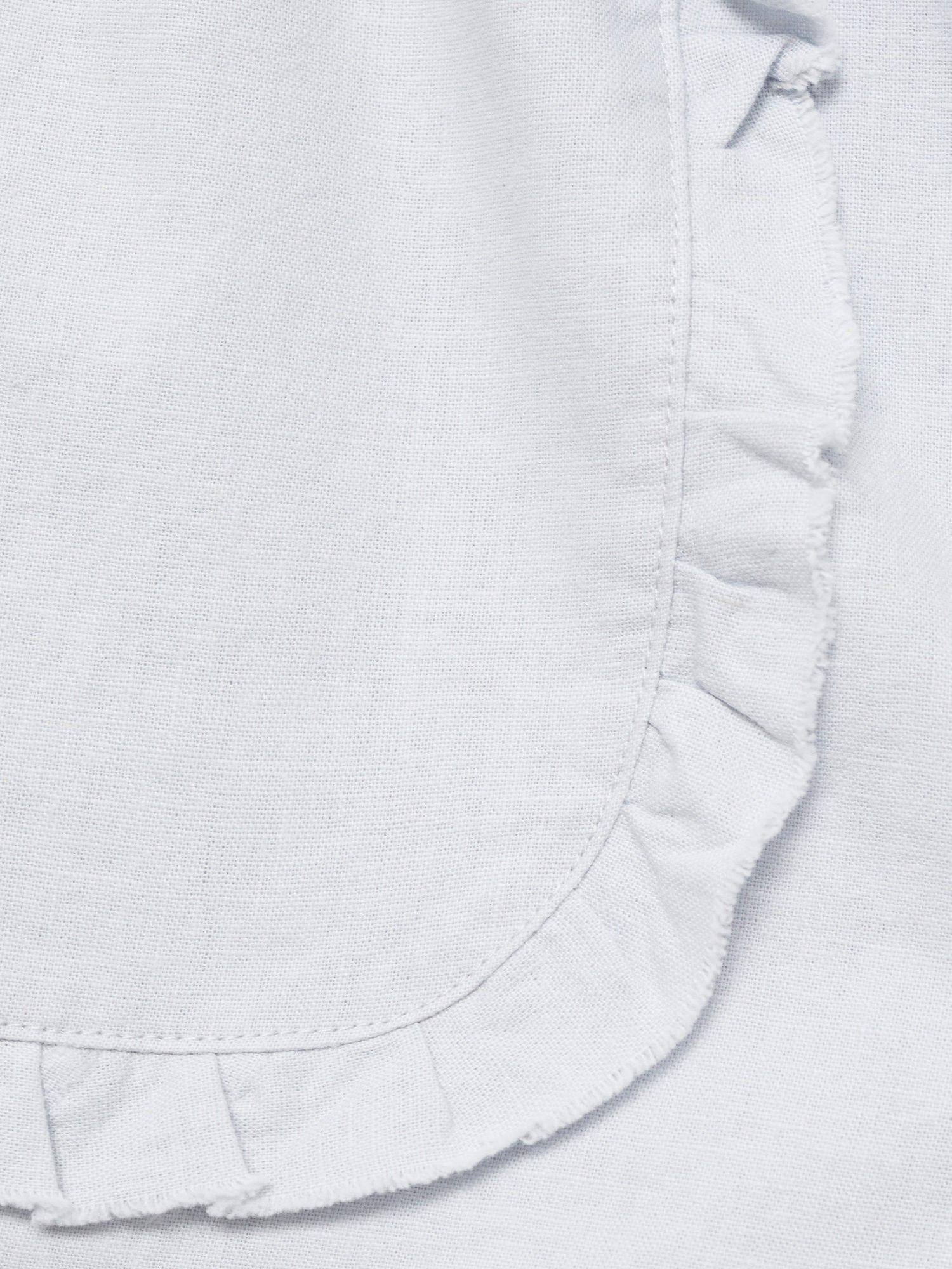 Product image 5 of 6, which shows Mango Kids' Simba Linen Cotton Shorts, Light Pastel Blue, 11-12 years