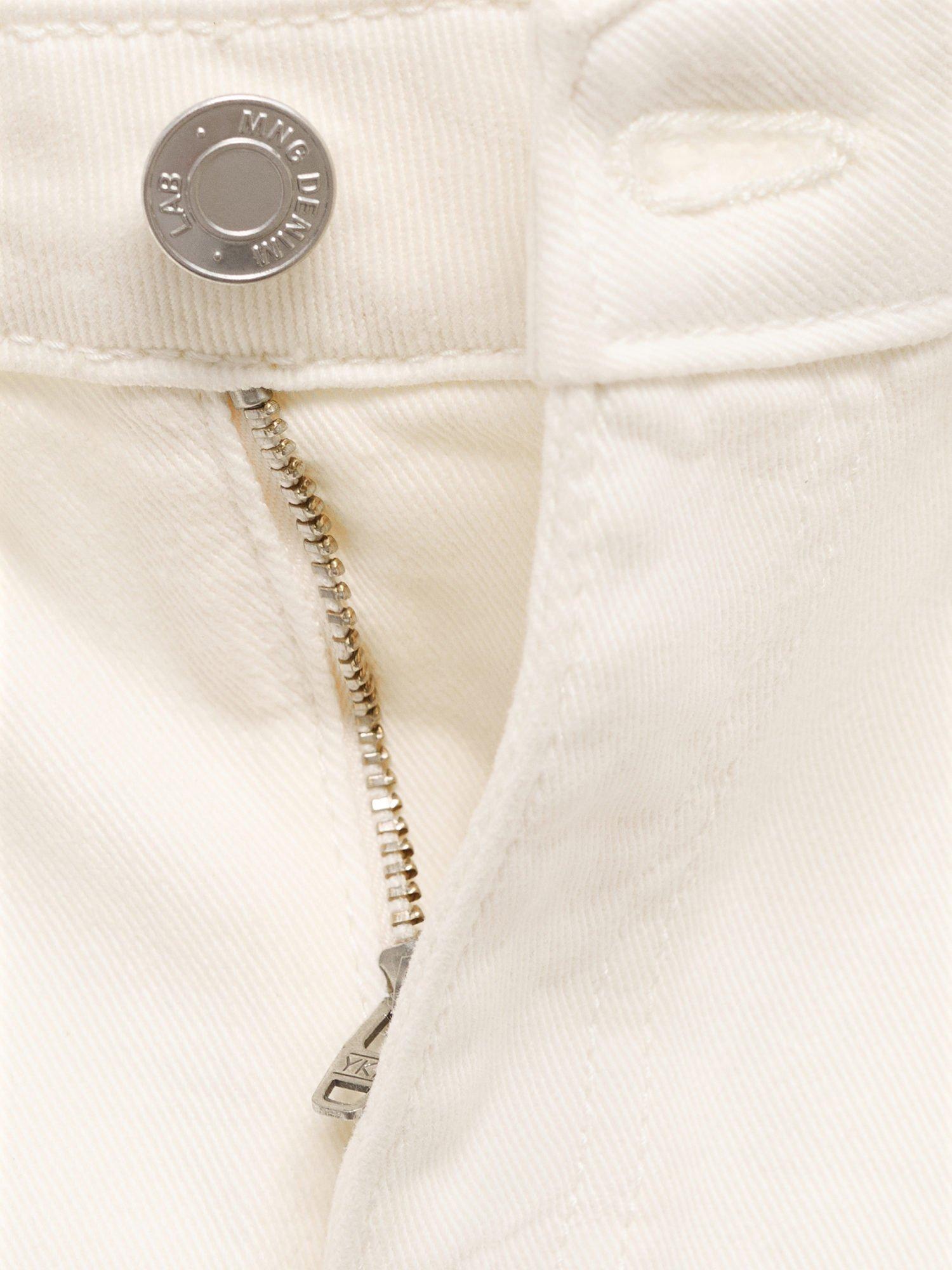 Product image 7 of 7, which shows Mango Kids' Danbury Denim Cargo Skirt, Light Beige, 13-14 years