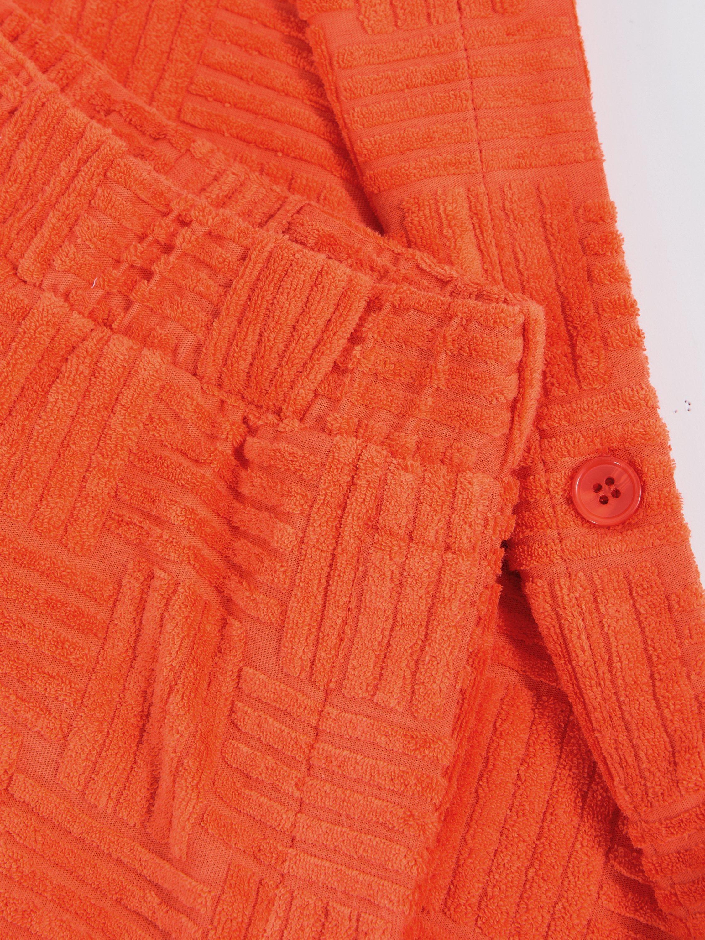 Product image 2 of 5, which shows Reiss Kids' Cyri Towelling Set, Orange, 4-5 years