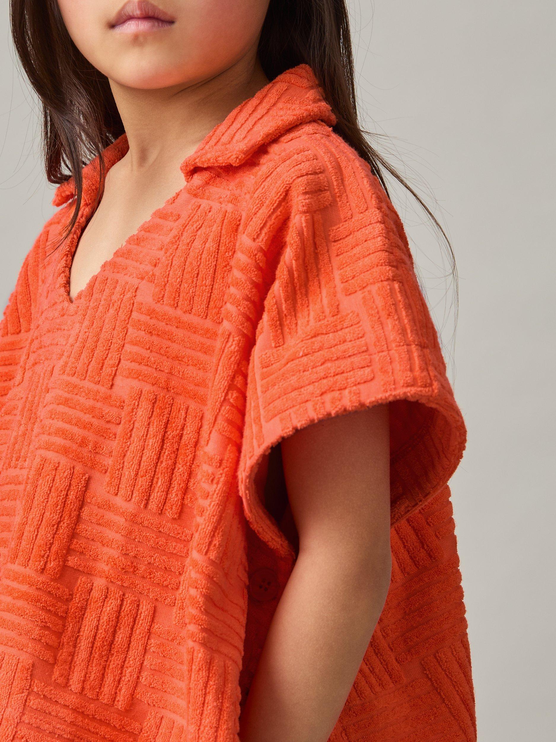 Product image 5 of 5, which shows Reiss Kids' Cyri Towelling Set, Orange, 4-5 years