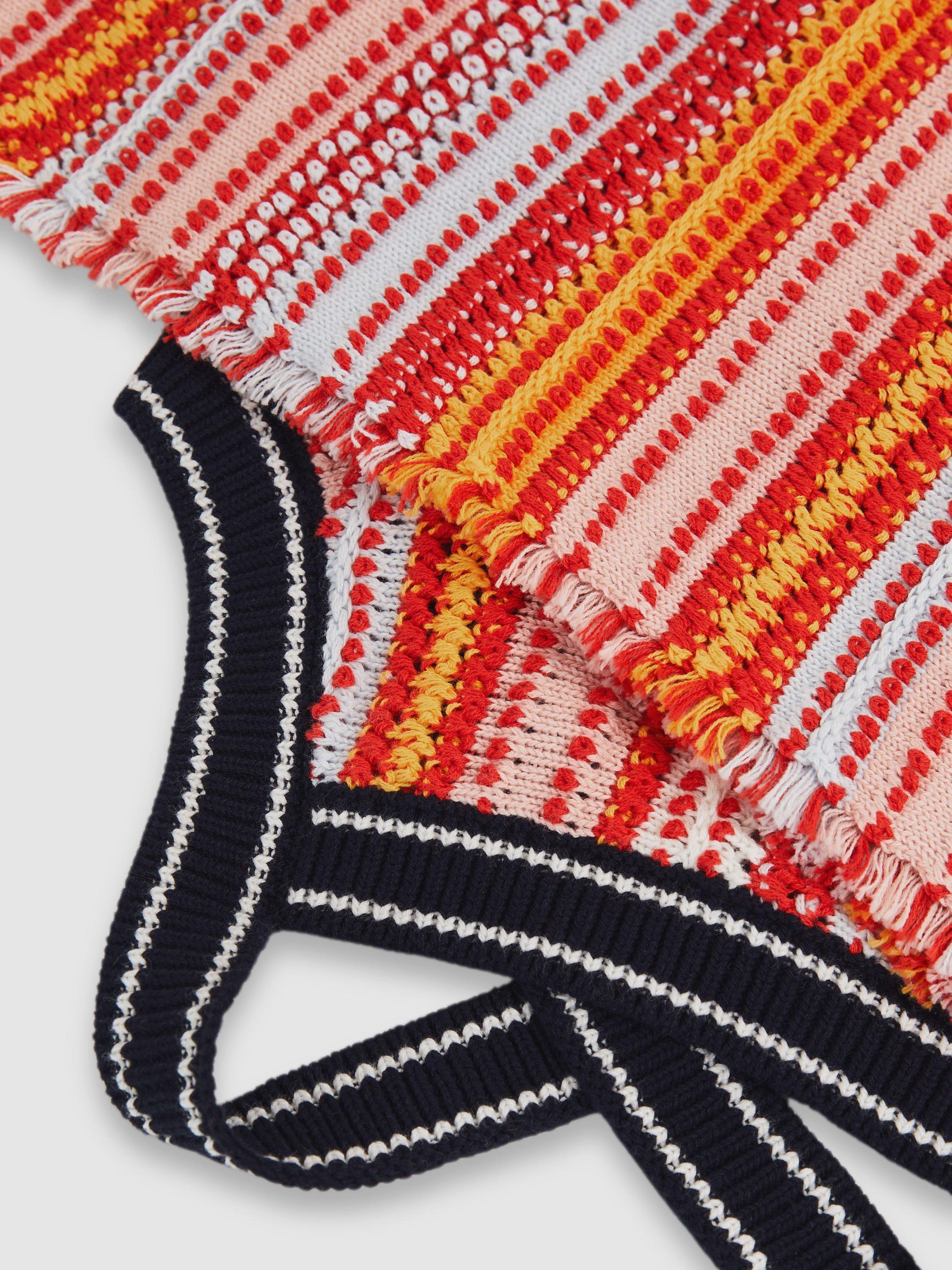 Product image 3 of 3, which shows Reiss Kids' Amira Striped Knit Dress, Multi, 4-5 years