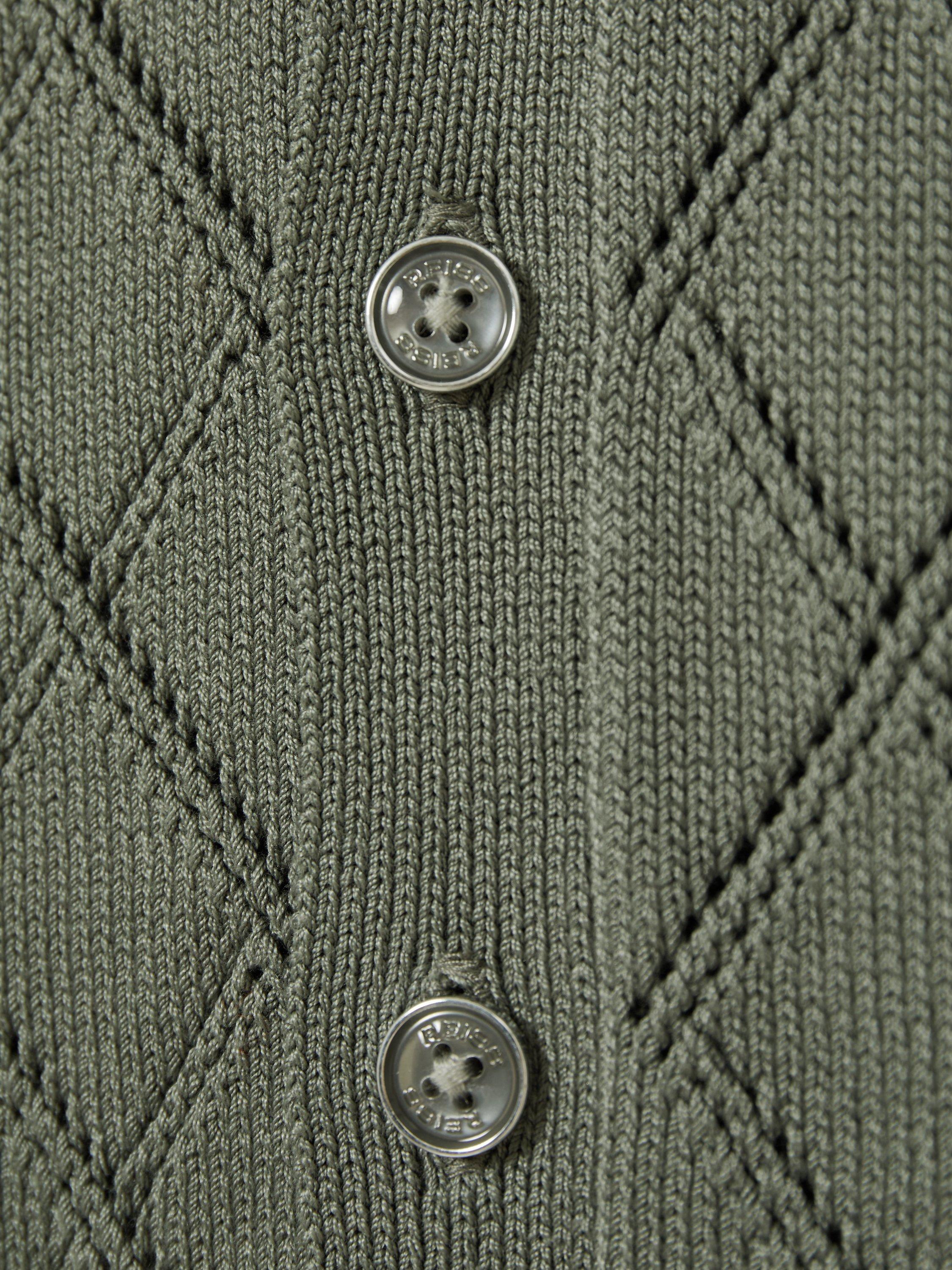 Product image 4 of 4, which shows Reiss Kids' Filby Textured Short Sleeve Shirt, Dark Sage, 4-5 years