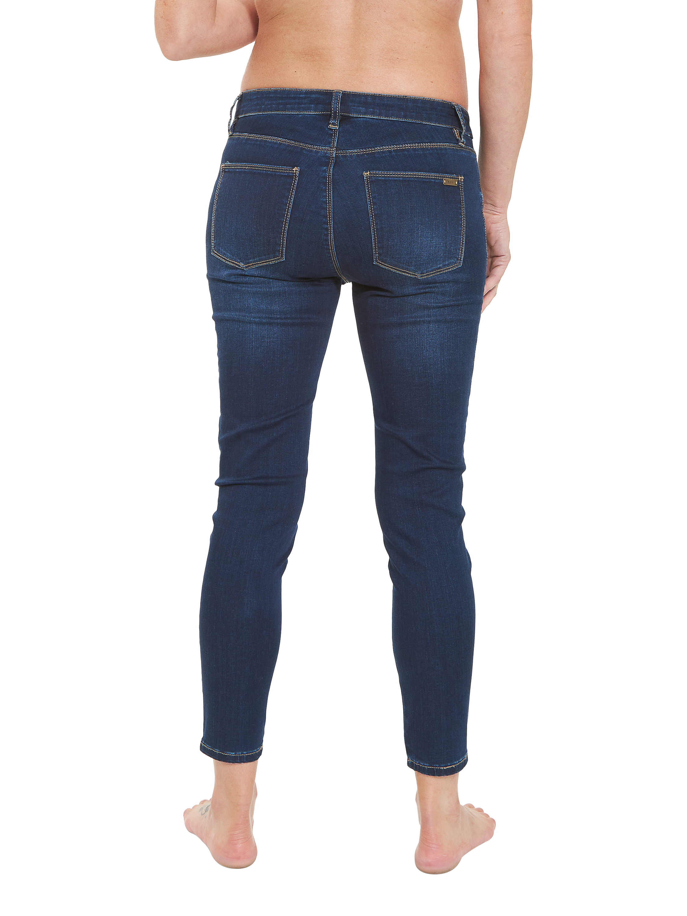 Product image 5 of 6, which shows Ripe Lyla Ankle Grazer Maternity Jeggings, Indigo, XS