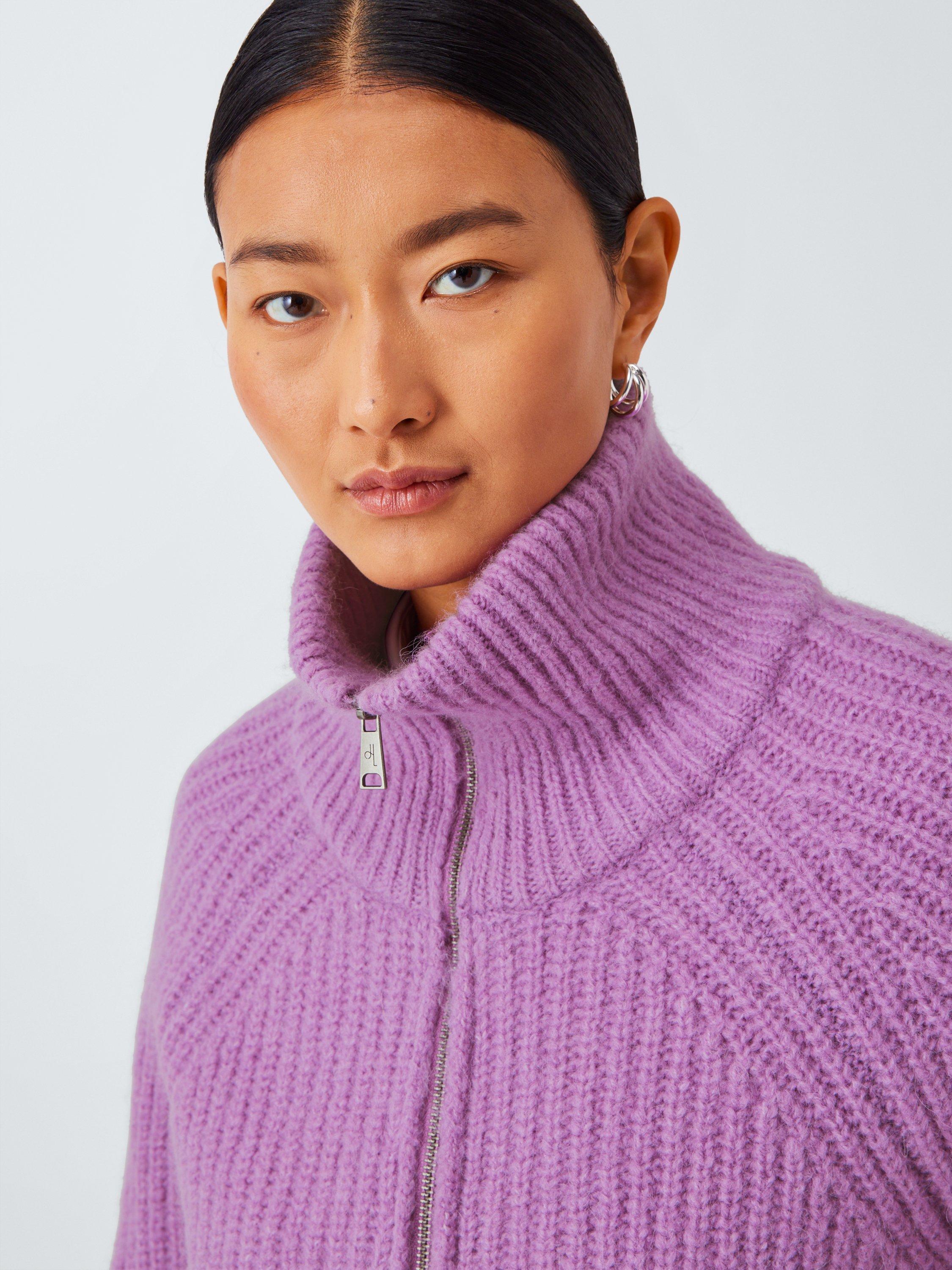 7G ALPACA WOOL CARDIGAN RIB STITCH KNIT YOKE◇7G ALPACA WOOL