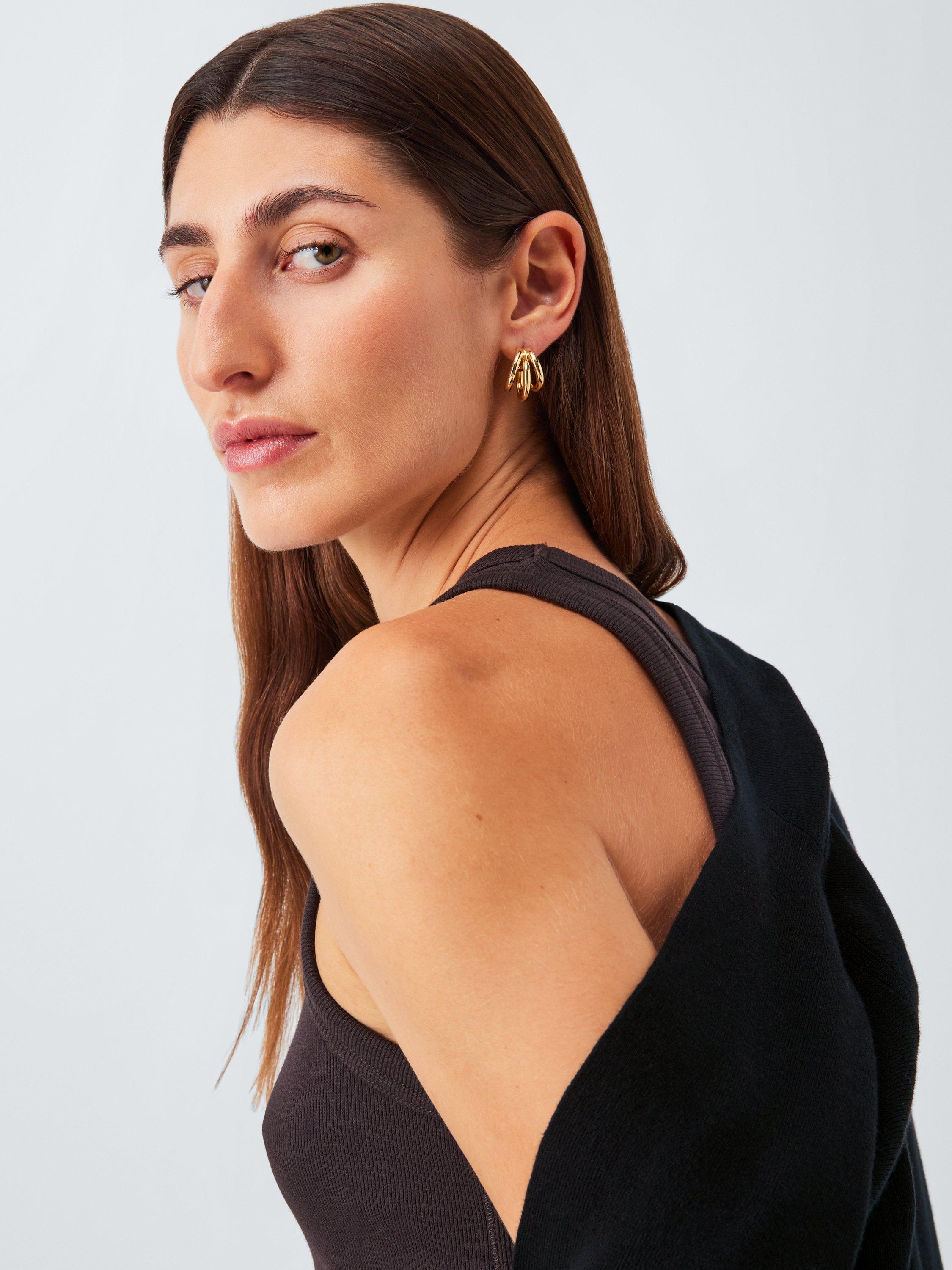 Product image 5 of 6, which shows John Lewis Edge to Edge Cotton Blend Cardigan, Black, 8