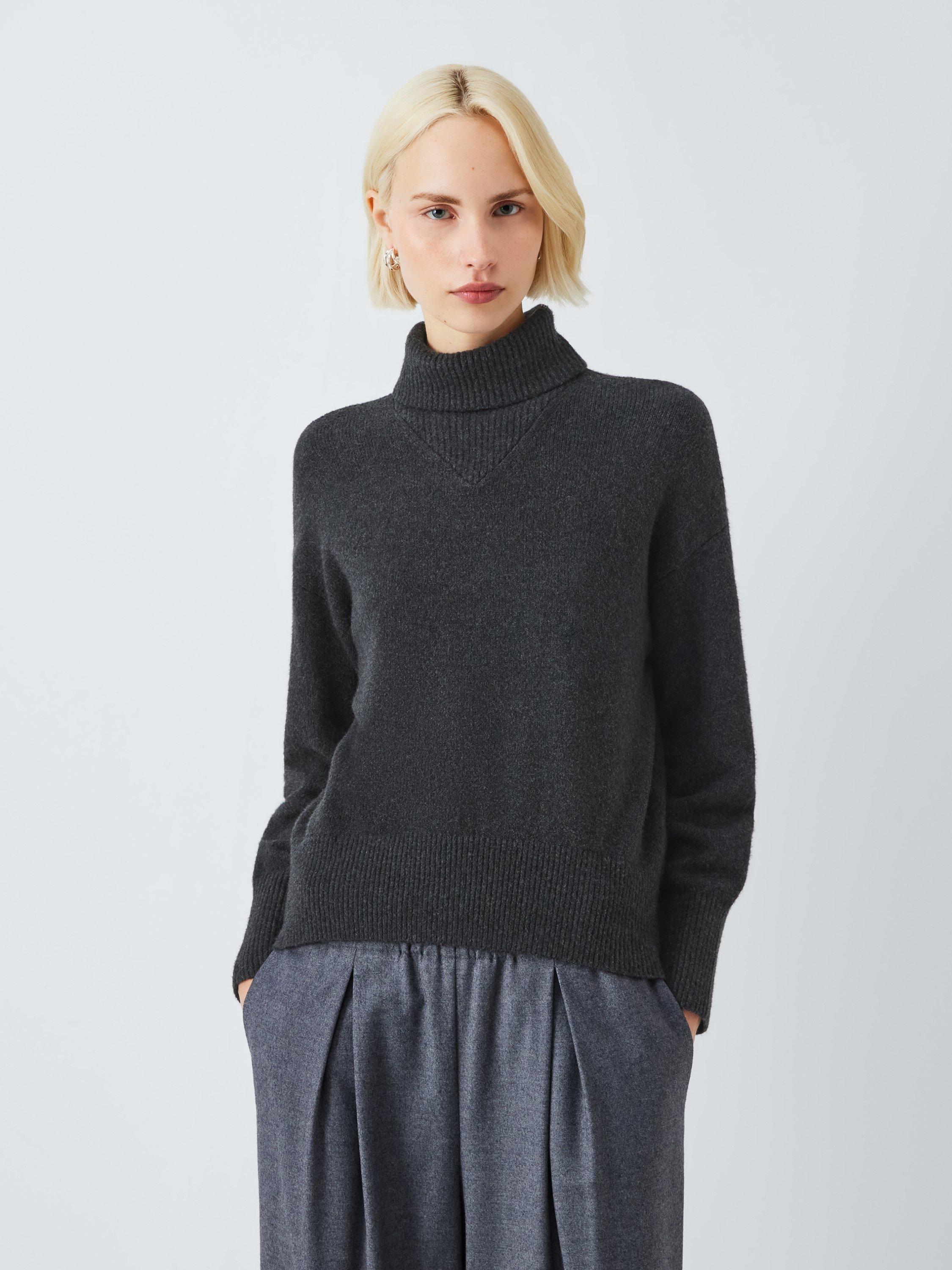 John Lewis Soft Cotton Blend Turtle Neck Jumper