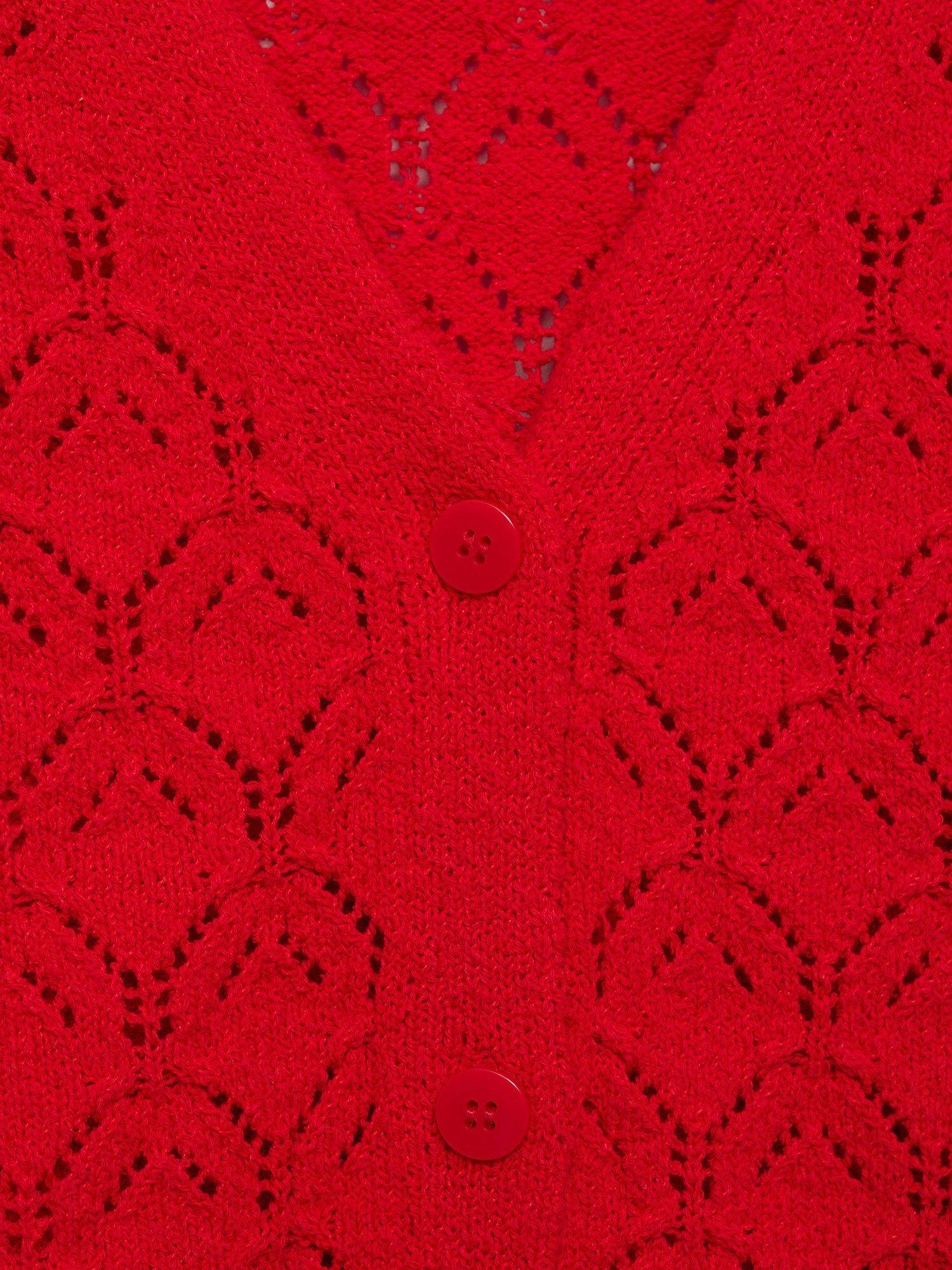 Product image 8 of 8, which shows Mango Sito Cardigan, Red, S