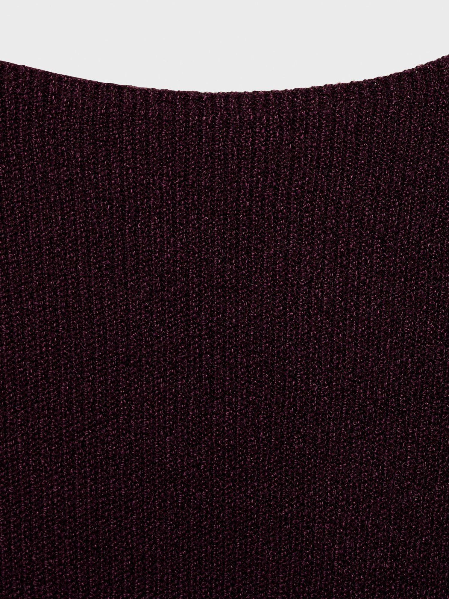 Product image 8 of 8, which shows Mango Benedit Fine Knit Sleeveless Top, Dark Brown, 6|8