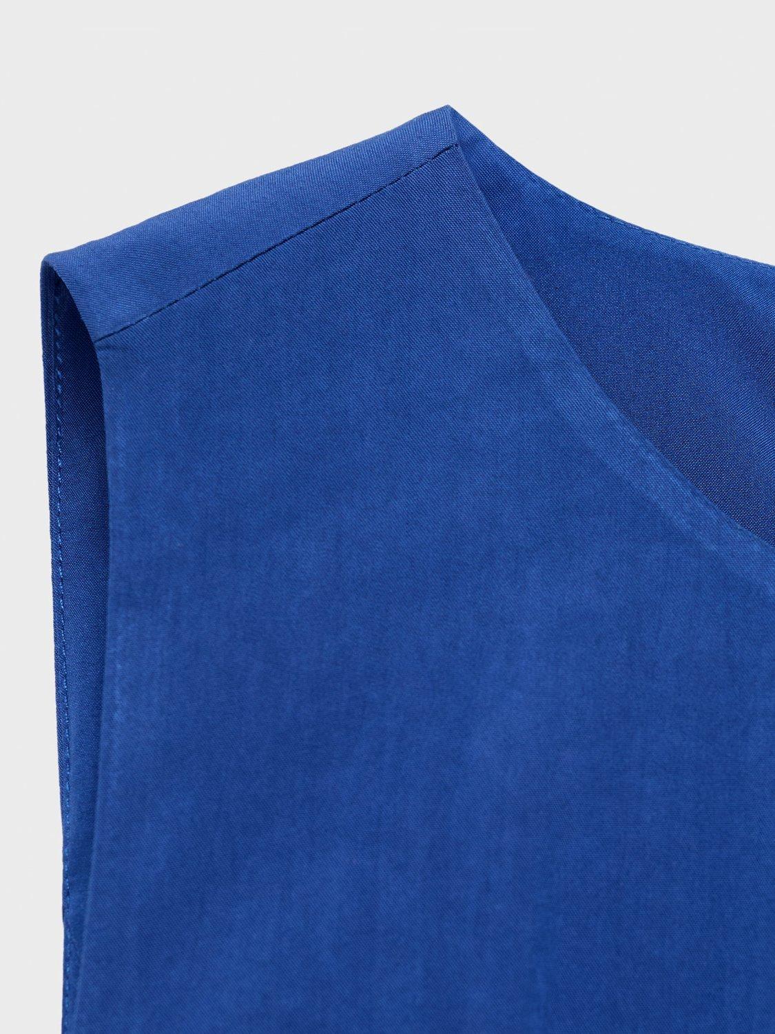 Product image 8 of 8, which shows Mango Pumpkin A-Line Sleeveless Midi Dress, Medium Blue, 6