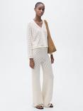 Mango Sito Cardigan, Light Beige
