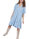 Sisters Point Ibon Stripe Tiered Dress, Multi