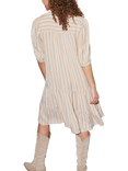 Sisters Point Ibon Stripe Tiered Dress, Natural/Multi