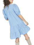 Sisters Point Inusa Tiered Dress, Mid Blue