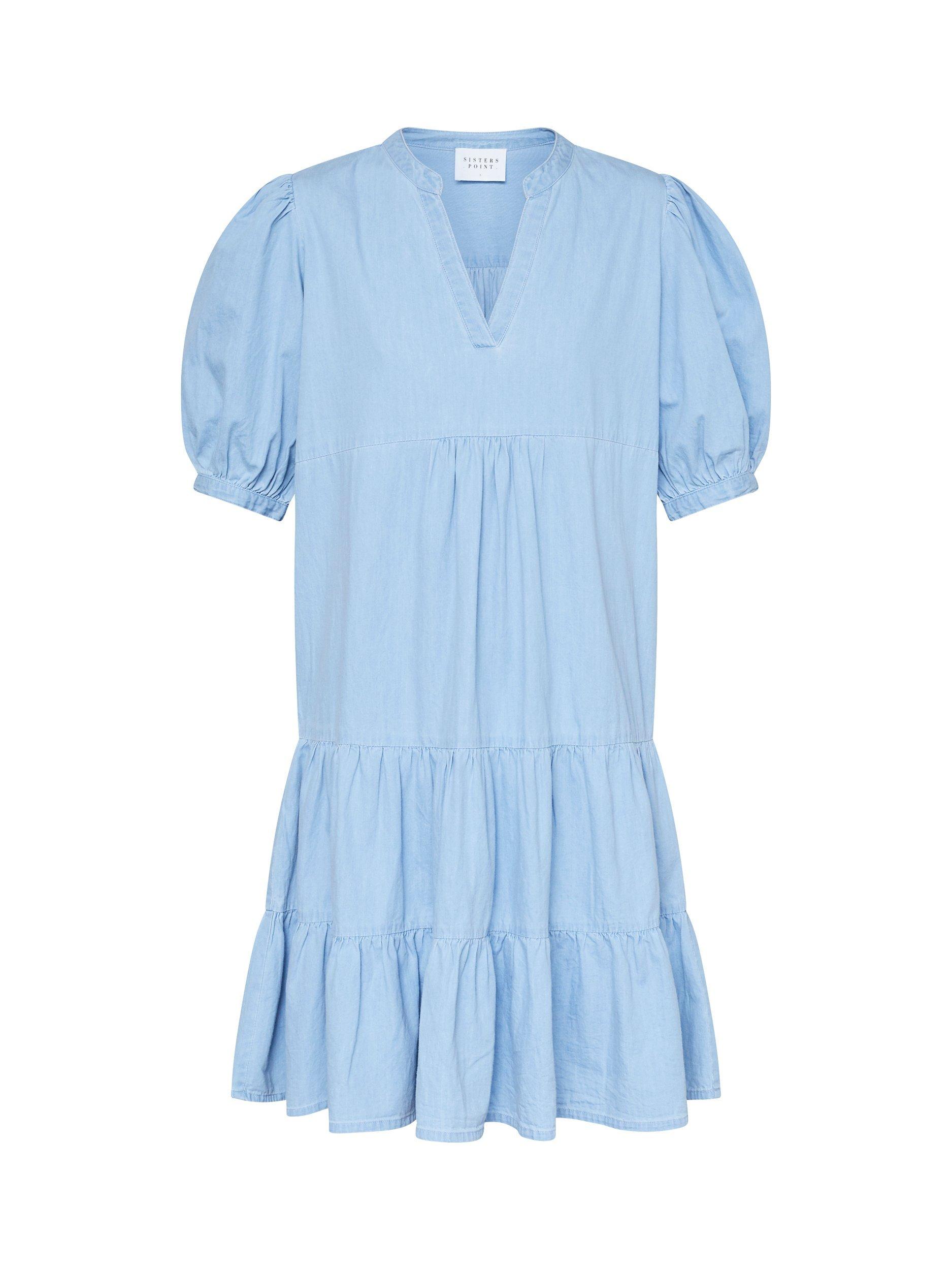 Product image 3 of 4, which shows Sisters Point Inusa Tiered Dress, Mid Blue, XS