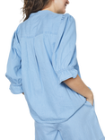 Sisters Point Inusa V-Neck Top, Mid Blue