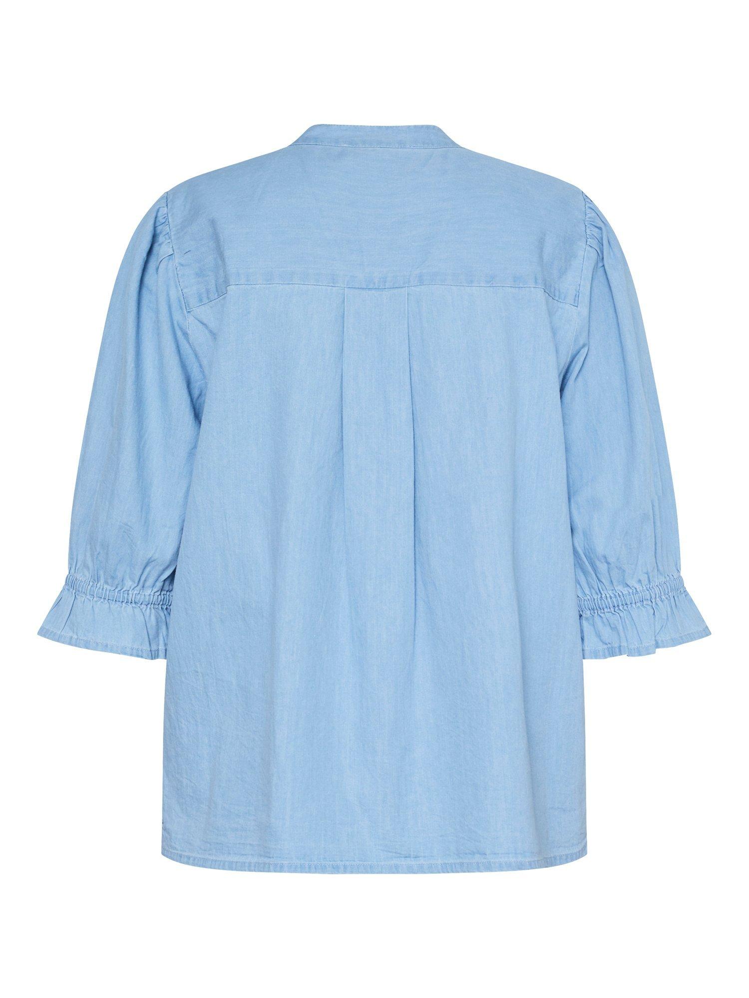 Product image 4 of 4, which shows Sisters Point Inusa V-Neck Top, Mid Blue, XS
