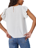 Sisters Point Vidar Ruffle Sleeve Top, White