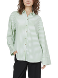 Sisters Point Viska Stripe Long Sleeve Shirt, Green/Multi