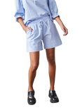 Sisters Point Cotton Stripe Print Shorts, Blue/Multi