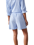 Sisters Point Cotton Stripe Print Shorts, Blue/Multi