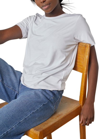Sisters Point Pidan Crew Neck T-Shirt, White, White