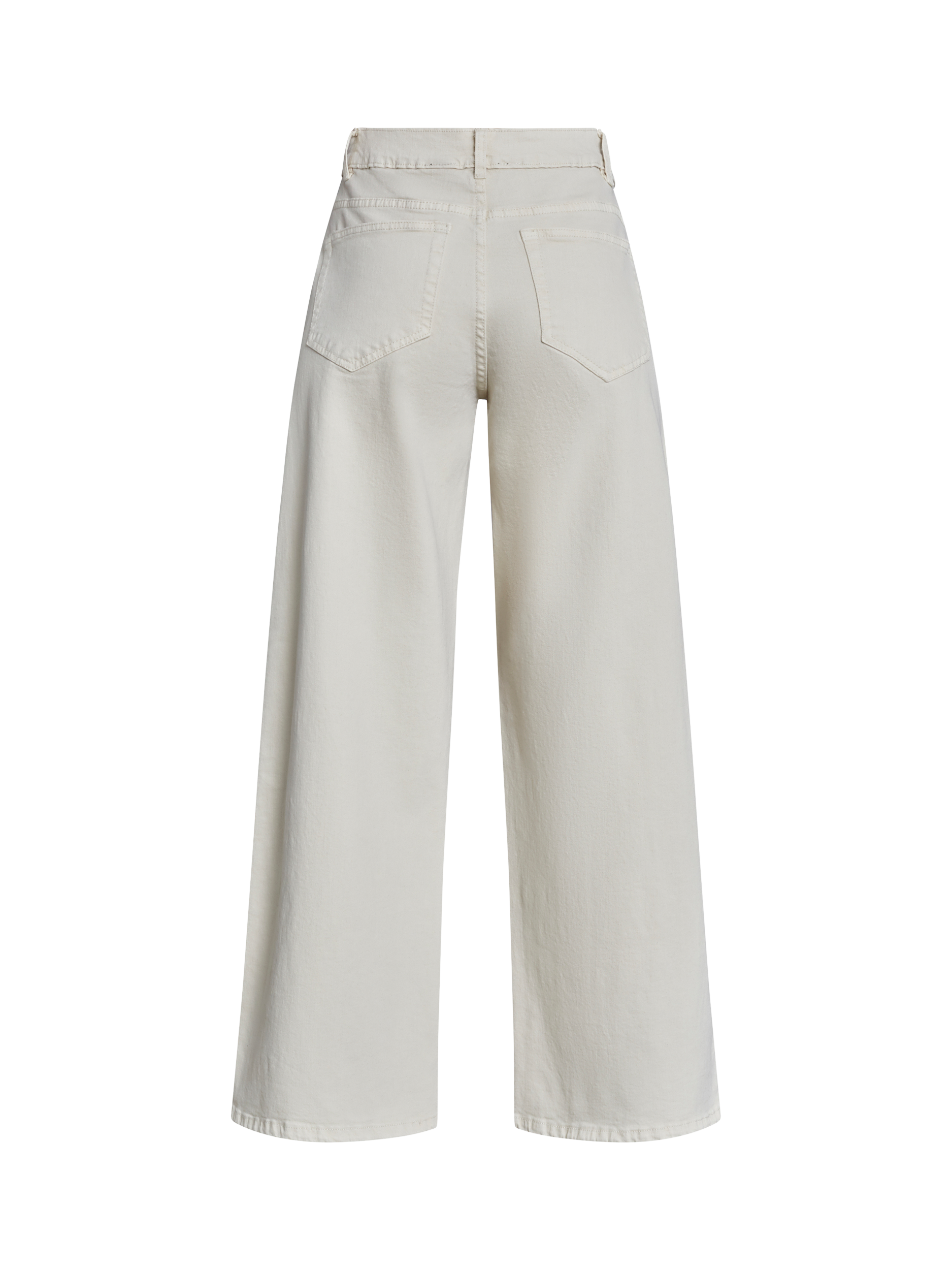 Product image 4 of 4, which shows Sisters Point Onar Wide Leg Chinos, Natural Cream, XS