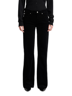 7 For All Mankind Twist Dojo Corduroy Jeans, Black, Black