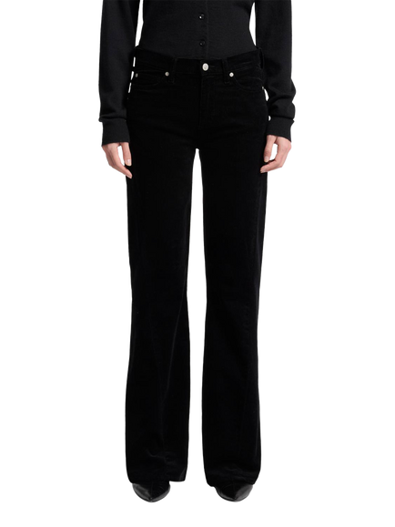 7 For All Mankind Twist Dojo Corduroy Jeans, Black, Black