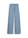 MOS MOSH Vincent Cotton Wide-Leg Stripe Trousers