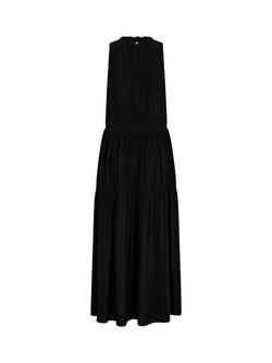 MOS MOSH Sabri Solida A-Line V-Neck Tunic Maxi Dress - view 2, Black