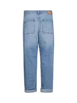 MOS MOSH Aymen Wosta Organic Cotton Rich Jeans, Mid Blue - view 2, Mid Blue