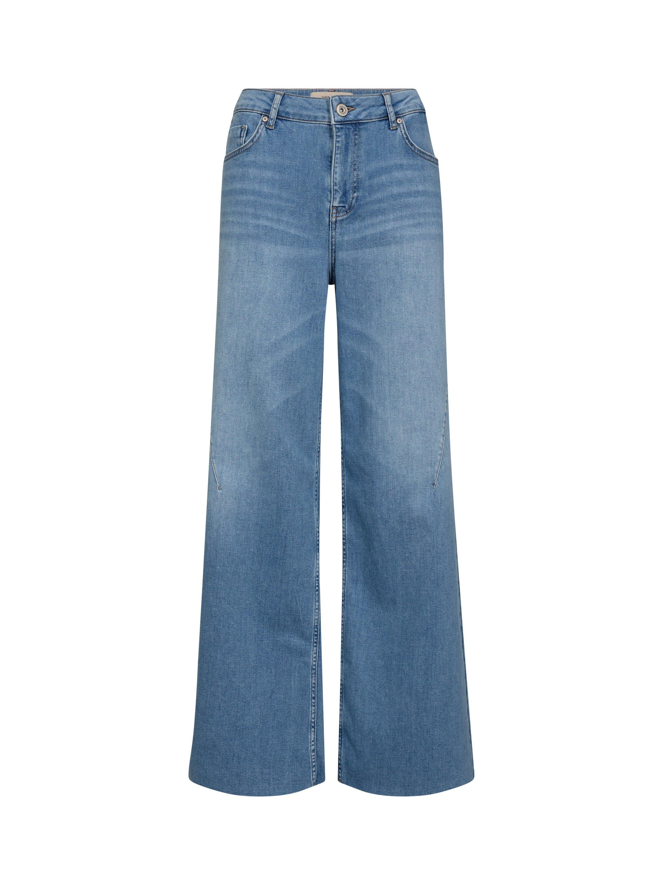 Product image 1 of 2, which shows MOS MOSH Dara Nora Wide Leg Jeans, Mid Blue, 25R