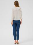 KAFFE KAjohanna Cotton Bell Sleeved Blouse, White