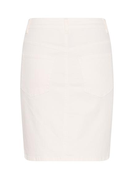 KAFFE KAkarla Cotton Twill Skirt, White - view 2, White