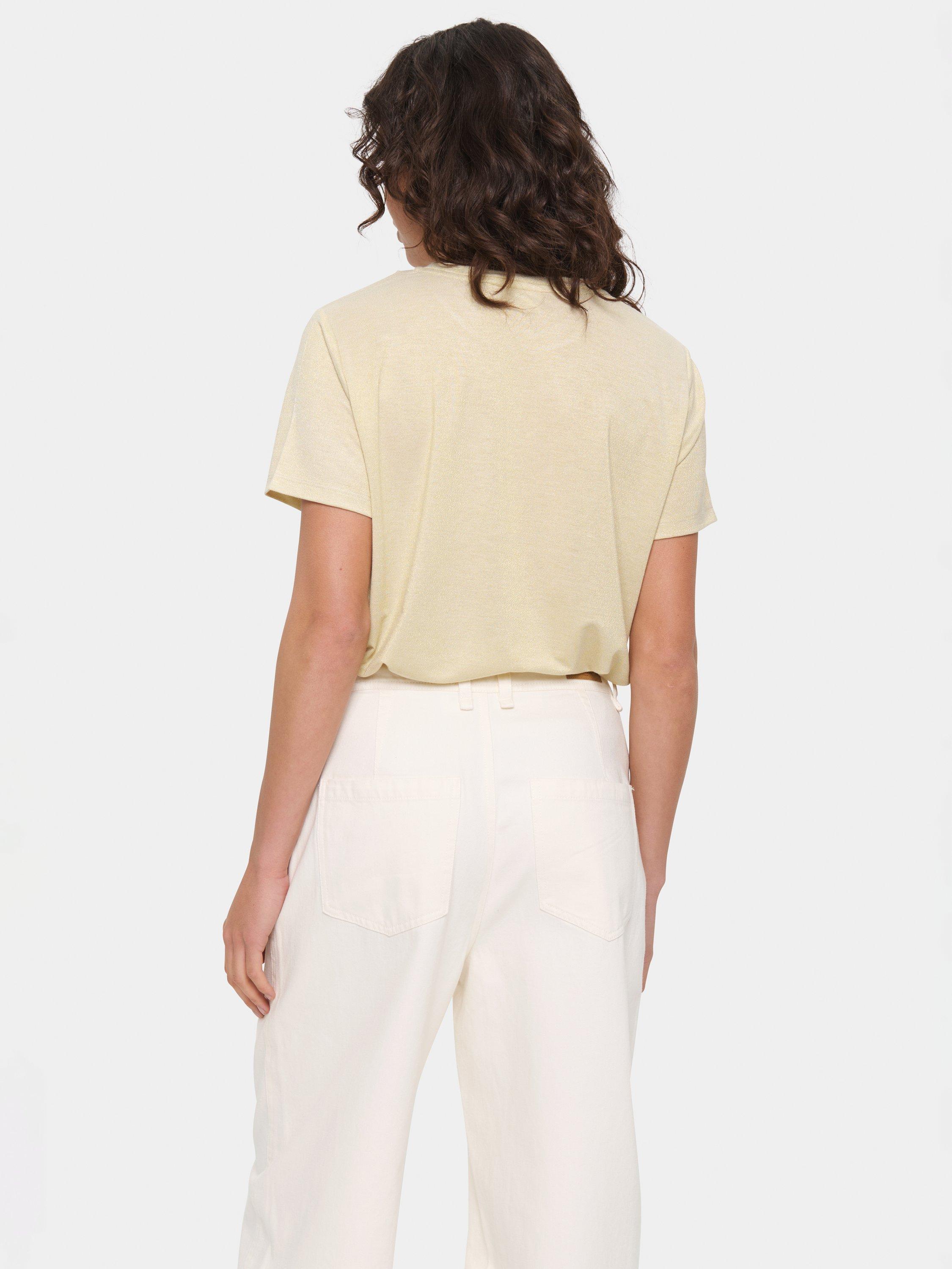 Product image 2 of 6, which shows Saint Tropez Haga Regular Fit T-Shirt, Mid Yellow, S