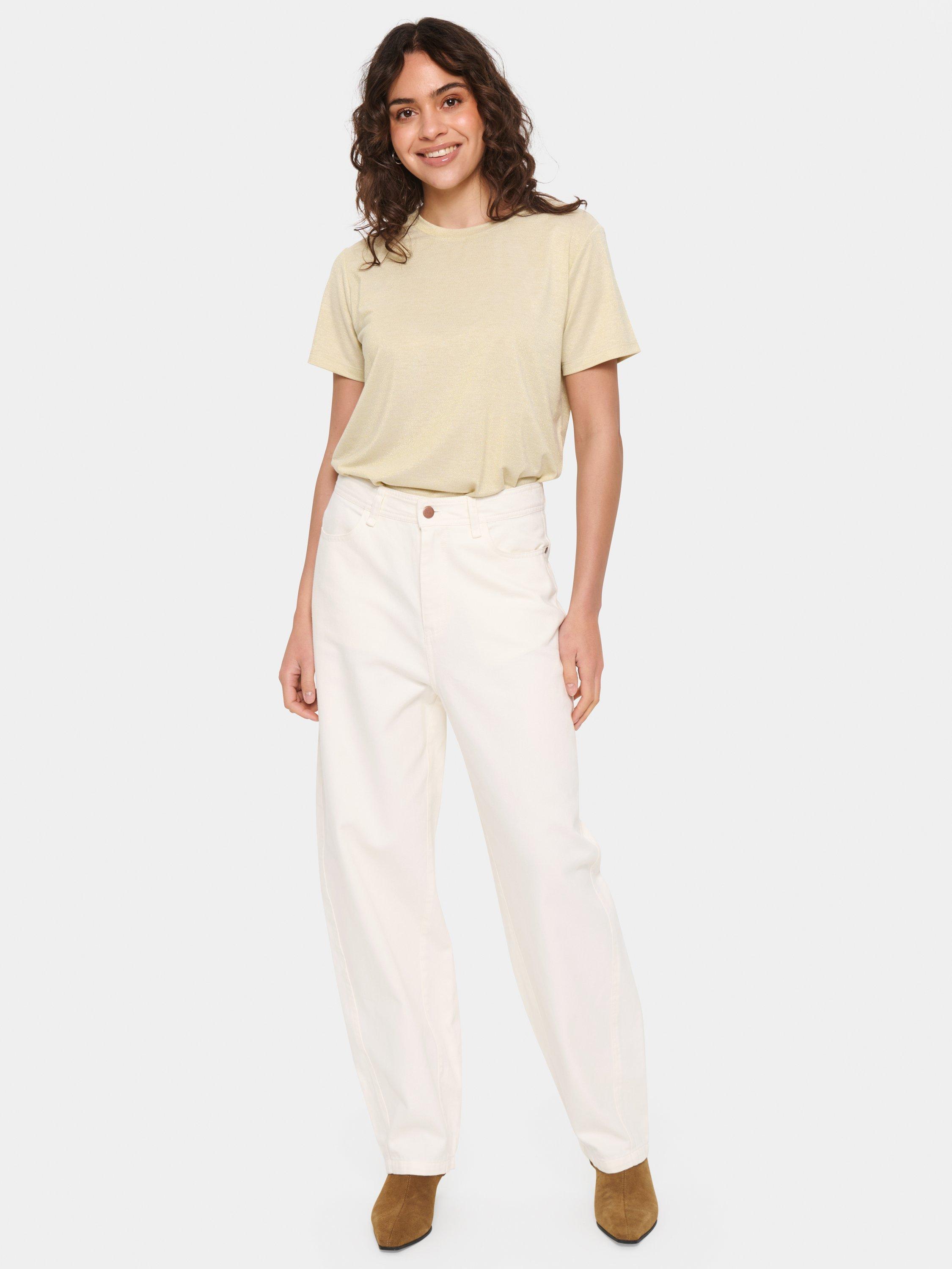 Product image 3 of 6, which shows Saint Tropez Haga Regular Fit T-Shirt, Mid Yellow, S