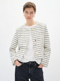 InWear Yaxha Stripe Jacket, White/Multi, White/Multi